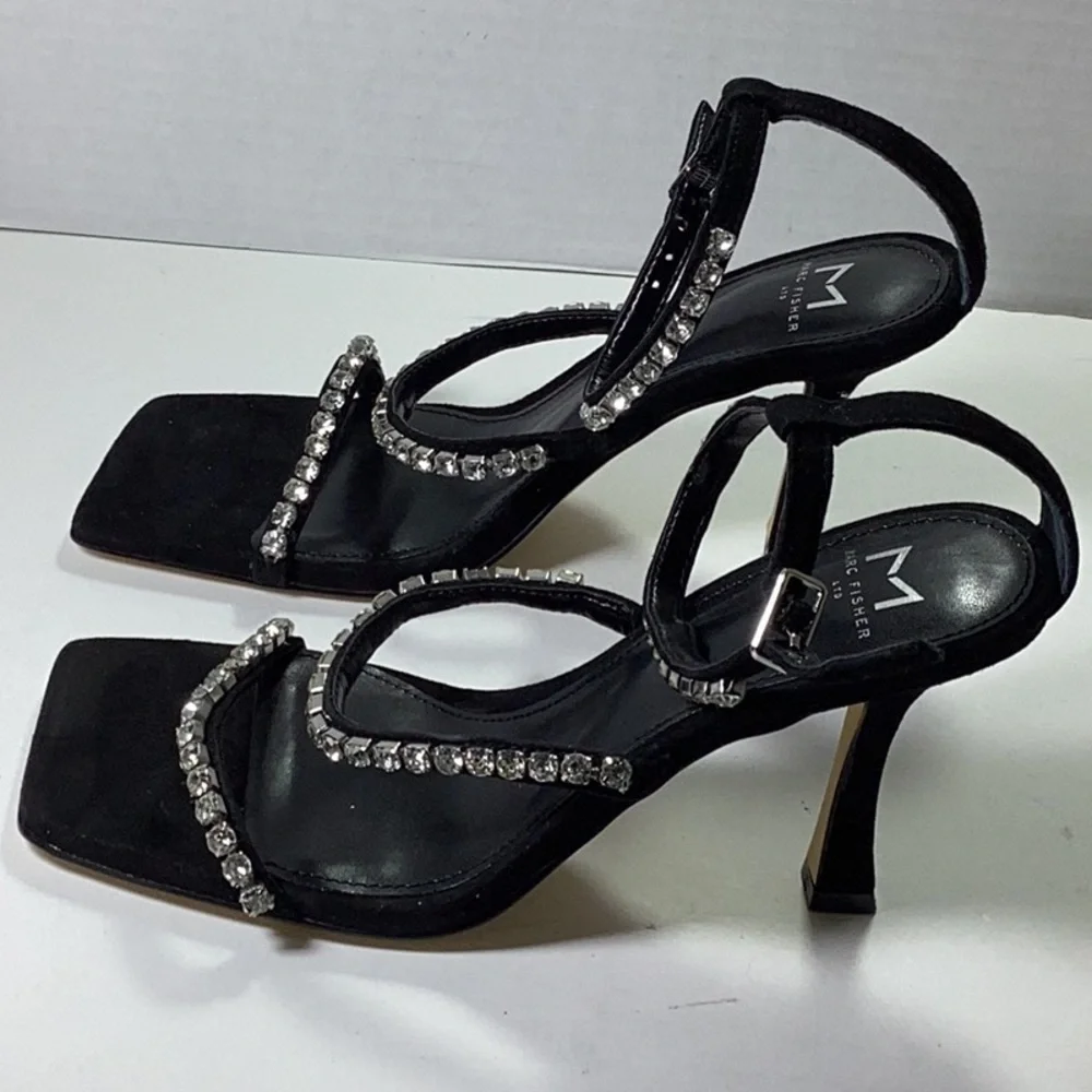 Dezzi Rhinestone Ankle Strap Sandal